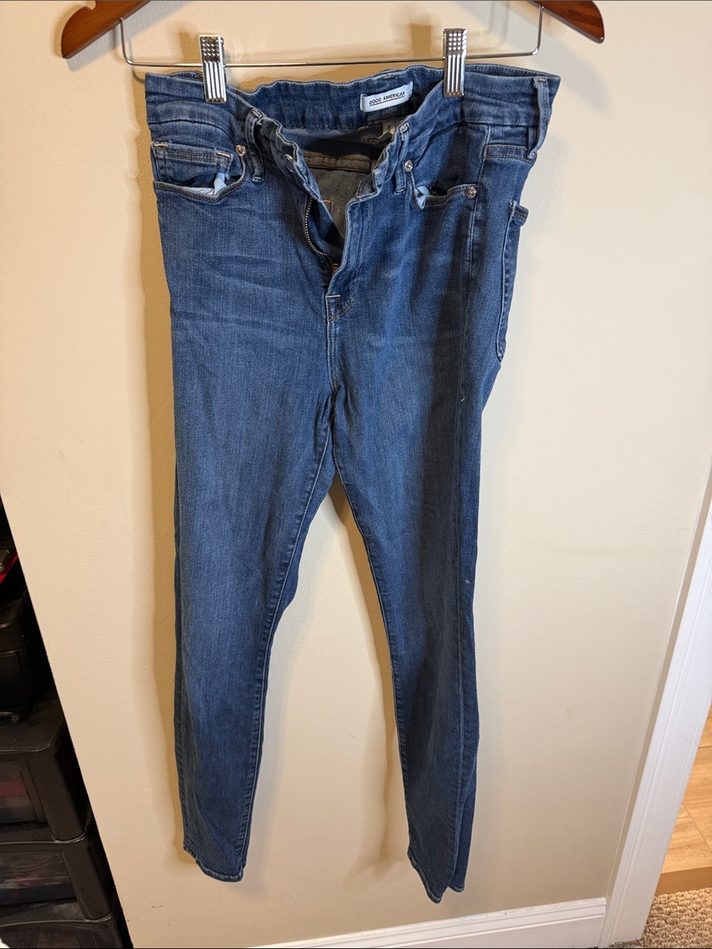 Good American Dark Indigo Skinny Jeans